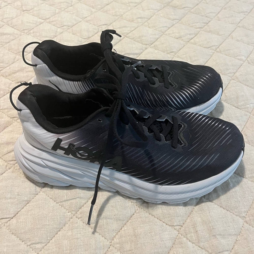 Hoka Black and White Women's Sneakers